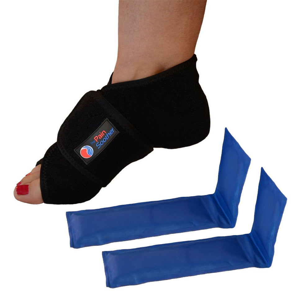 Hot & Cold Foot Therapy Wrap - Plantar Fasciitis, Heel Spurs, Arch Pain, Sore Feet - FSA/HSA Eligible