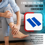 Hot & Cold Foot Therapy Wrap - Plantar Fasciitis, Heel Spurs, Arch Pain, Sore Feet - FSA/HSA Eligible
